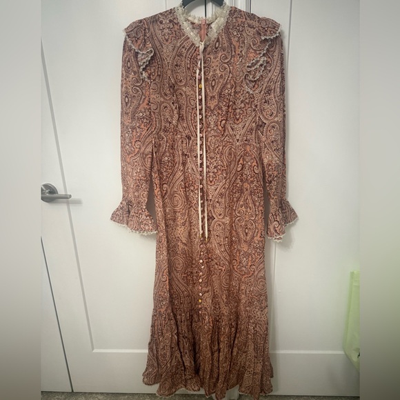 Zimmermann | Dresses | Zimmerman Elegant Paisley Long Sleeve Dress |  Poshmark